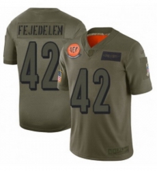 Youth Cincinnati Bengals 42 Clayton Fejedelem Limited Camo 2019 Salute to Service Football Jersey