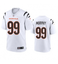Youth Cincinnati Bengals 99 Myles Murphy White Stitched Game Jersey