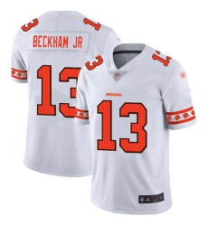 Browns 13 Odell Beckham Jr White Mens Stitched Football Limited Team Logo Fashion Jersey