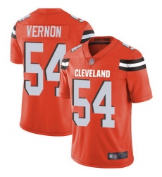 Browns #54 Olivier Vernon Orange Alternate Men Stitched Football Vapor Untouchable Limited Jersey