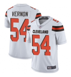 Browns #54 Olivier Vernon White Men Stitched Football Vapor Untouchable Limited Jersey