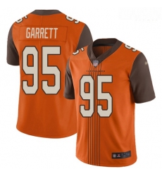 Browns 95 Myles Garrett Orange Alternate Men Stitched Football Limited City Edition Jersey