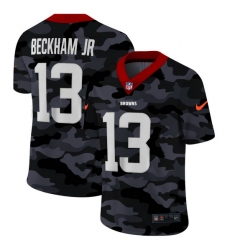 Cleveland Browns 13 Odell Beckham Jr  Men Nike 2020 Black CAMO Vapor Untouchable Limited Stitched NFL Jersey