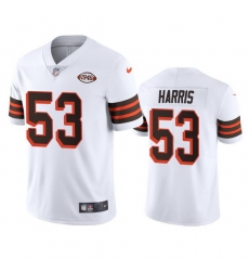Cleveland Browns 53 Nick Harris Nike 1946 Collection Alternate Vapor Limited NFL Jersey  White