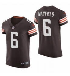 Cleveland Browns 6 Baker Mayfield Nike Men Brwon Team Color Men Stitched NFL 2020 Vapor Untouchable Elite Jersey