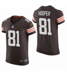 Cleveland Browns 81 Austin Hooper Nike Men Brwon Team Color Men Stitched NFL 2020 Vapor Untouchable Elite Jersey
