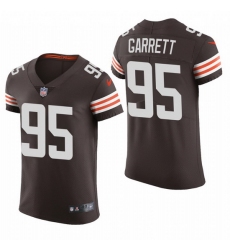 Cleveland Browns 95 Myles Garrett Nike Men Brwon Team Color Men Stitched NFL 2020 Vapor Untouchable Elite Jersey