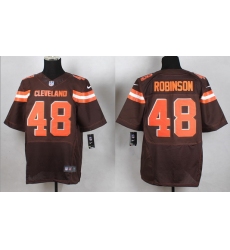 Cleveland Browns#48 Robinson Brown elite jersey