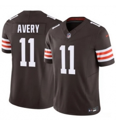 Men Cleveland Browns  11 Tre Avery Brown 2026 F U S E  Vapor Limited Stitched Football Jersey