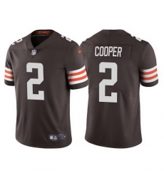 Men Cleveland Browns 2 Amari Cooper Brown Vapor Untouchable Limited Stitched jersey