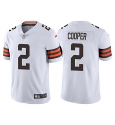 Men Cleveland Browns 2 Amari Cooper White Vapor Untouchable Limited Stitched jersey