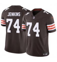 Men Cleveland Browns  74 Elgton Jenkins Brown 2026 F U S E  Vapor Limited Stitched Football Jersey