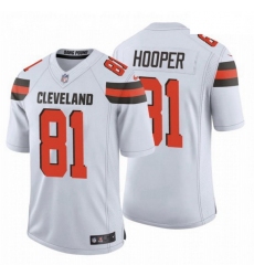 Men Cleveland Browns 81 Austin Hooper NFL Stitched Vapor Untouchable Limited White Nike Jersey