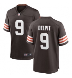Men Cleveland Browns Grant Delpit #9 Brown Stitched NFL Jersey