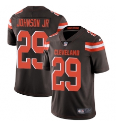 Men Nike Browns #29 Duke Johnson Jr Brown Team Color Stitched NFL Vapor Untouchable Limited Jersey