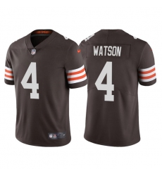 Men's Cleveland Browns #4 Deshaun Watson Brown Vapor Untouchable Limited Stitched Jersey