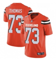 Mens Nike Cleveland Browns 73 Joe Thomas Orange Alternate Vapor Untouchable Limited Player NFL Jersey