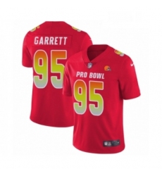 Mens Nike Cleveland Browns 95 Myles Garrett Limited Red AFC 2019 Pro Bowl NFL Jersey