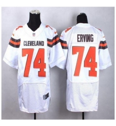 New Cleveland Browns #74 Cameron Erving White Men Stitched NFL New Elite Jersey