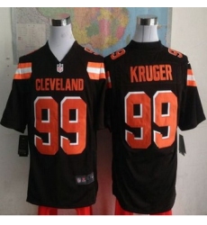 New Cleveland Browns #99 Paul Kruger Brown Team Color Men Stitched NFL Game Jersey
