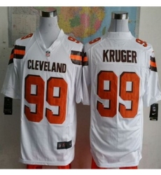 New Cleveland Browns #99 Paul Kruger White Men Stitched NFL Game Jersey