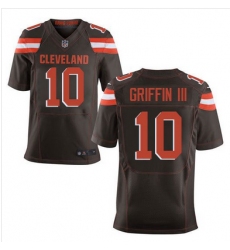 Nike Browns #10 Robert Griffin III Brown Team Color Mens Stitched NFL New Elite Jersey