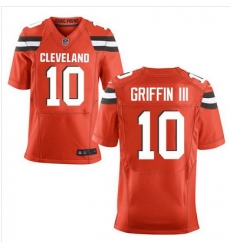 Nike Browns #10 Robert Griffin III Orange Alternate Mens Stitched NFL New Elite Jersey