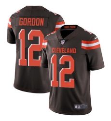 Nike Browns #12 Josh Gordon Brown Team Color Mens Stitched NFL Vapor Untouchable Limited Jersey