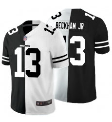 Nike Browns 13 Odell Beckham Jr. Black And White Split Vapor Untouchable Limited Jersey