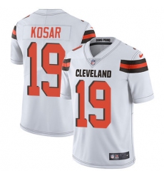Nike Browns #19 Bernie Kosar White Mens Stitched NFL Vapor Untouchable Limited Jersey