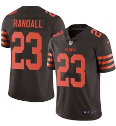 Nike Browns #23 Damarious Randall Brown Mens Stitched NFL Limited Rush Jersey