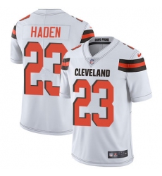 Nike Browns #23 Joe Haden White Mens Stitched NFL Vapor Untouchable Limited Jersey
