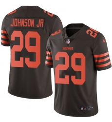 Nike Browns #29 Duke Johnson Jr Brown Mens Stitched NFL Limited Rush Jersey