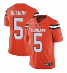 Nike Browns 5 Case Keenum Orange Alternate Men Stitched NFL Vapor Untouchable Limited Jersey