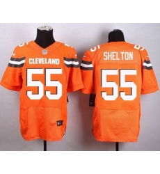 Nike Browns #55 Danny Shelton Orange Alternate Men Stitched NFL New Elite Jersey