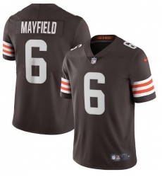 Nike Browns 6 Baker Mayfield Brown 2020 New Vapor Untouchable Limited Jersey