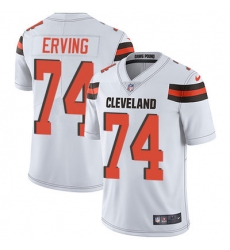 Nike Browns #74 Cameron Erving White Mens Stitched NFL Vapor Untouchable Limited Jersey