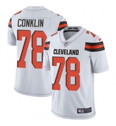 Nike Browns 78 Jack Conklin White Men Stitched NFL Vapor Untouchable Limited Jersey