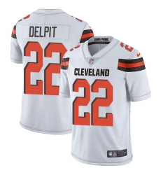 Nike Cleveland Browns 22 Grant Delpit White Men Stitched NFL Vapor Untouchable Limited Jersey