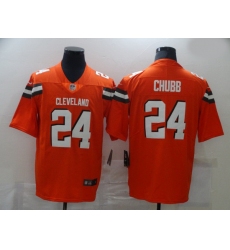 Nike Cleveland Browns 24 Nick Chubb Orange Vapor Untouchable Limited Jersey