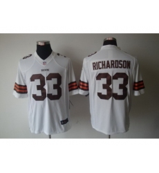 Nike Cleveland Browns 33 Trent Richardson White Limited NFL Jersey