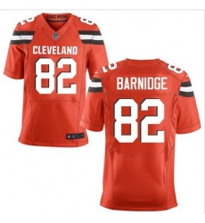 Nike Cleveland Browns #82 Gary Barnidge Orange Alternate Mens Stitched NFL New Elite Jersey