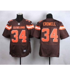 nike nfl jerseys cleveland browns 34 crowell brown[Elite][new style]