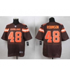 nike nfl jerseys cleveland browns 48 robinson brown[Elite][new style]