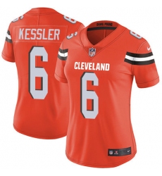 Nike Browns #6 Cody Kessler Orange Alternate Womens Stitched NFL Vapor Untouchable Limited Jersey