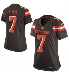 Nike Browns #7 DeShone Kizer Brown Team Color Womens Stitched NFL New Elite Jersey
