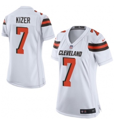 Nike Browns #7 DeShone Kizer White Womens Stitched NFL New Elite Jersey