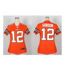 Nike Women Jerseys Cleveland Browns #12 Gordon orange[gordon]