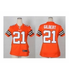 Nike Women Jerseys Cleveland Browns #21 Gilbert orange