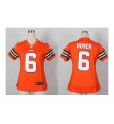 Nike Women Jerseys Cleveland Browns #6 Hoyer orange